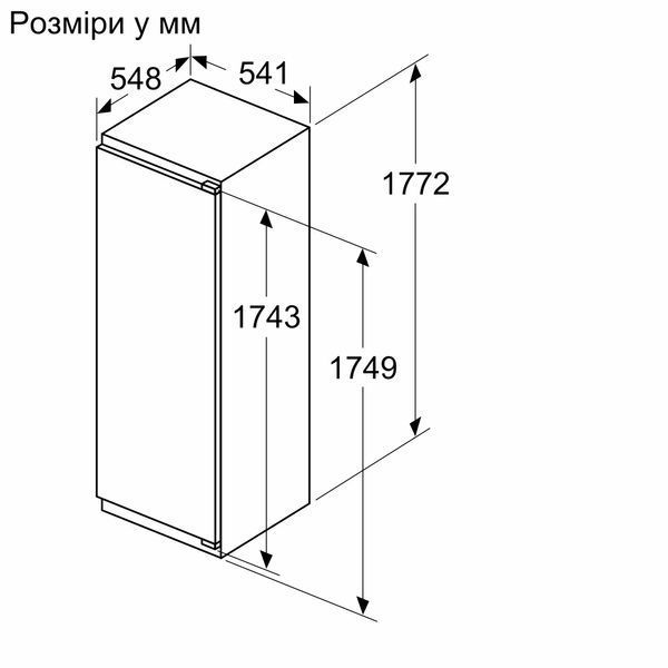 Встраиваемый холодильный шкаф Bosch KIR81VFE0 фото