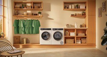 Пральна машина Bosch WGK264F0UA + Сушильна машина Bosch WQK25200UA фото